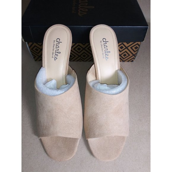 Charles By Charles David Hector Heeled Sandals Size 9.5 Color: Nude - Picture 5 of 5